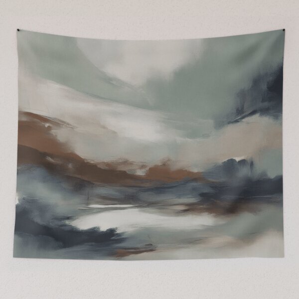 Item preview, Dawn's Embrace: Neutral Abstract Landscape designed and sold by TwentyDreams.