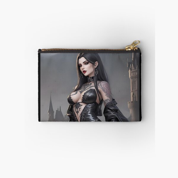 Item preview, Dark vampire beauty in front of a majestic castle under a full moon designed and sold by Frostquest.