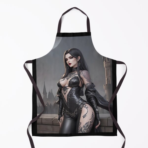 Item preview, Dark vampire beauty in front of a majestic castle under a full moon designed and sold by Frostquest.