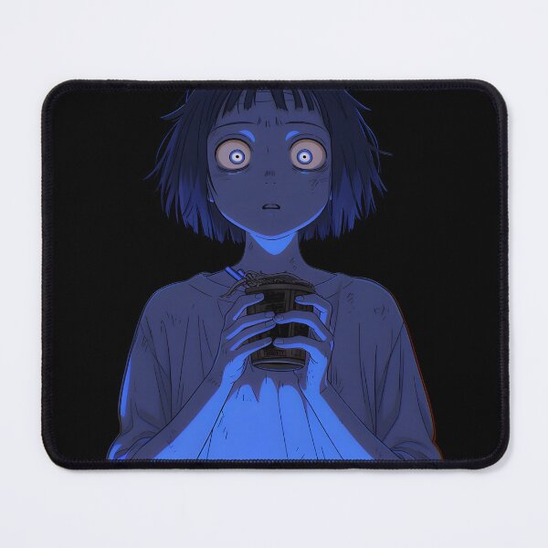 Item preview, Scared Manga Girl Eating Noodles designed and sold by CoolMantras.