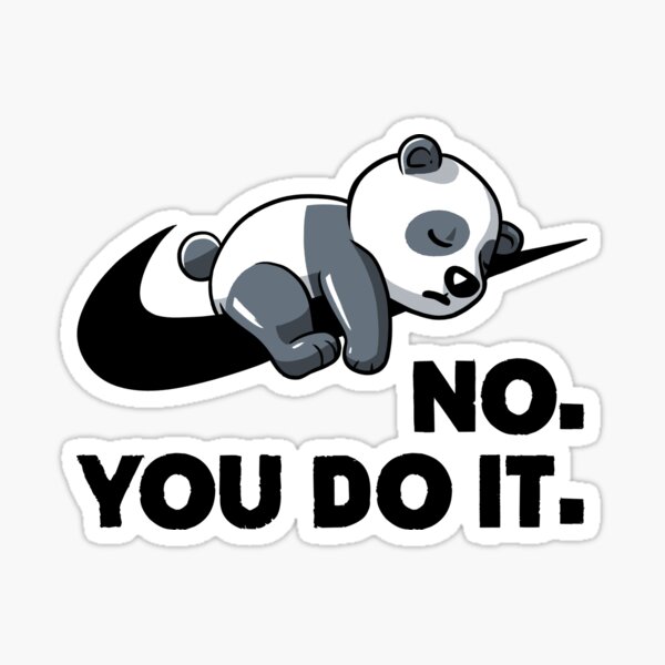 Aperçu de l'œuvre Non, tu le fais - Cadeau drôle de panda paresseux créée et vendue par koalateess.