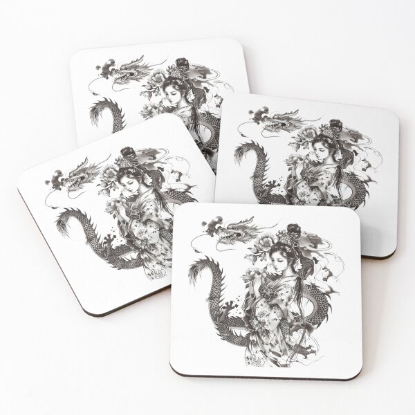 Item preview, Highly Detailed Japanese Tattoo Style Art designed and sold by Lucy Goosy Art.