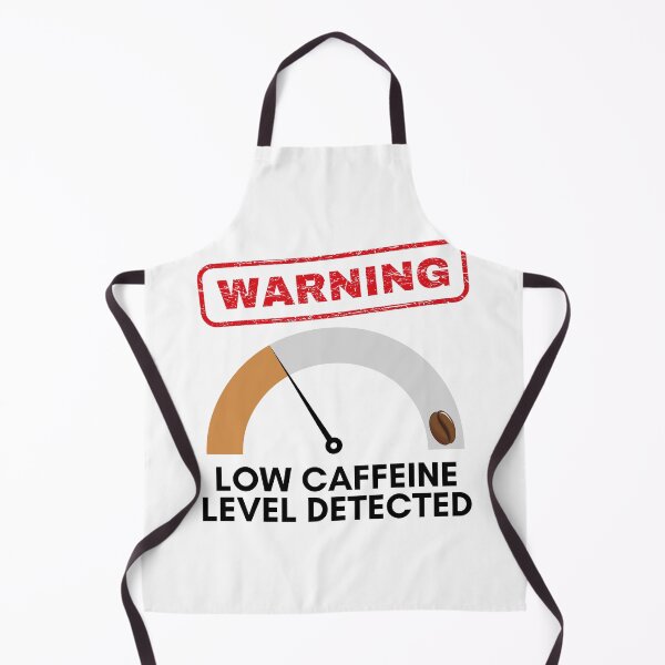 Item preview, Warning, low level of caffeine detected, funny design for coffee lovers designed and sold by NoetherSym.