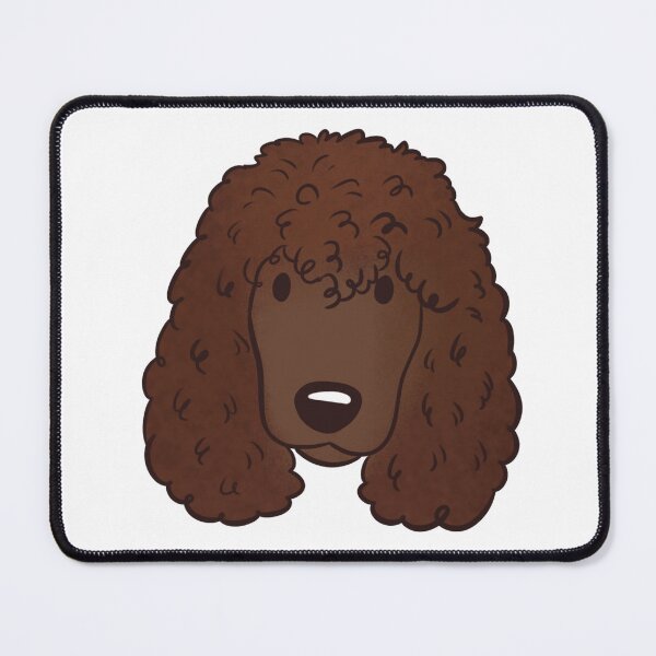 Item preview, Irish water spaniel dog face designed and sold by Yaragold.