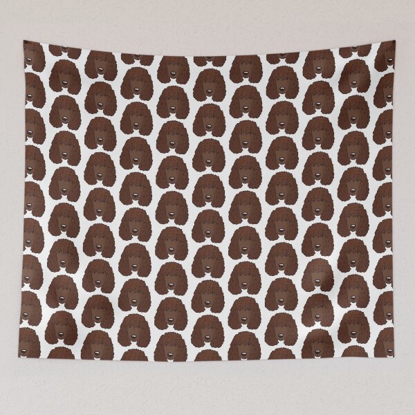 Item preview, Irish water spaniel dog face designed and sold by Yaragold.