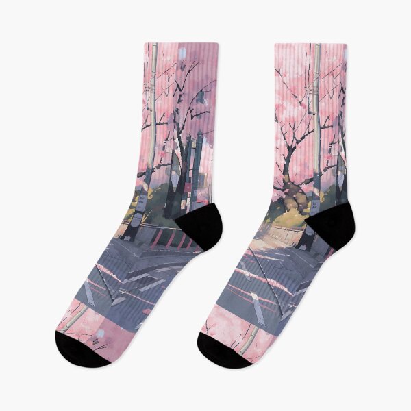 Item preview, Cherry blossom street- Pixel art designed and sold by octoboobs.