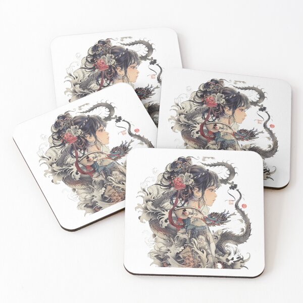 Item preview, Highly Detailed Japanese Tattoo Style Art designed and sold by Lucy Goosy Art.