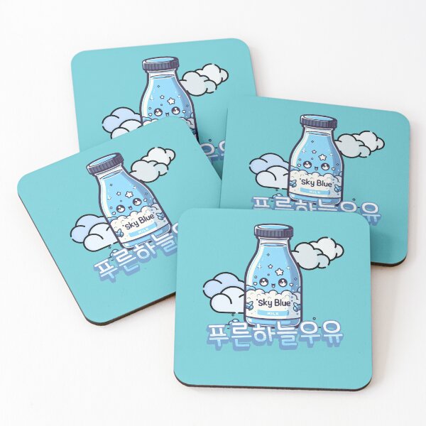 Item preview, Fantasy Sky blue Milk - Cute aesthetic Korean Style drink designed and sold by Japatonic Shop.