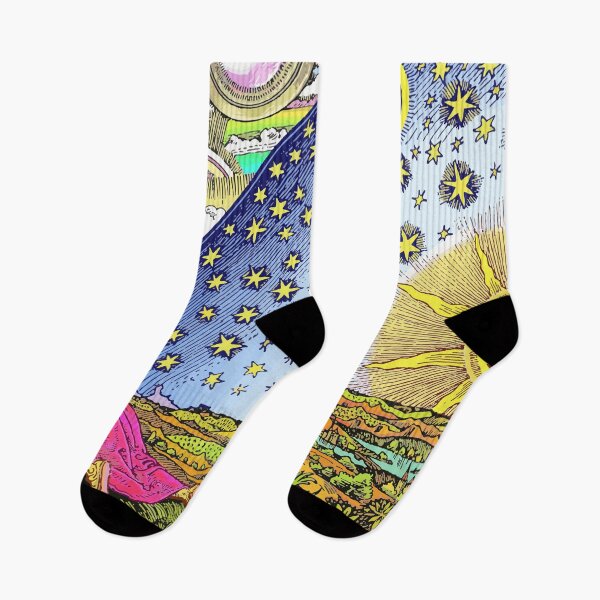 Item preview, Flammarion Reproduction - Traveler Exploring The Universe designed and sold by GrimGlitters.