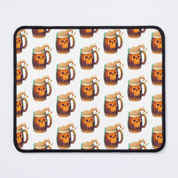 Item preview, Beer Mug skull -Retro pixel art designed and sold by octoboobs.
