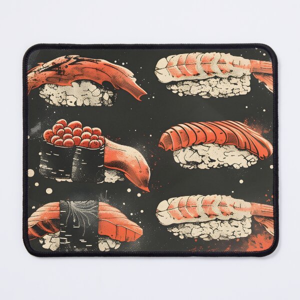 Item preview, Dragon sushi set, asian food poster designed and sold by astercat.