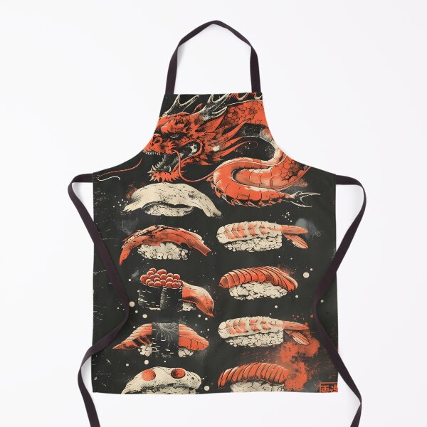 Item preview, Dragon sushi set, asian food poster designed and sold by astercat.