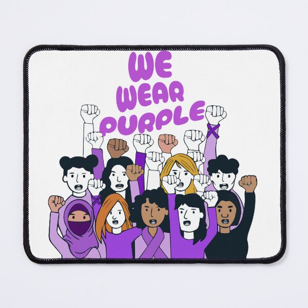 Item preview, Domestic violence Awareness, Purple Ribbon, Support Squad designed and sold by BobaTeeStore.
