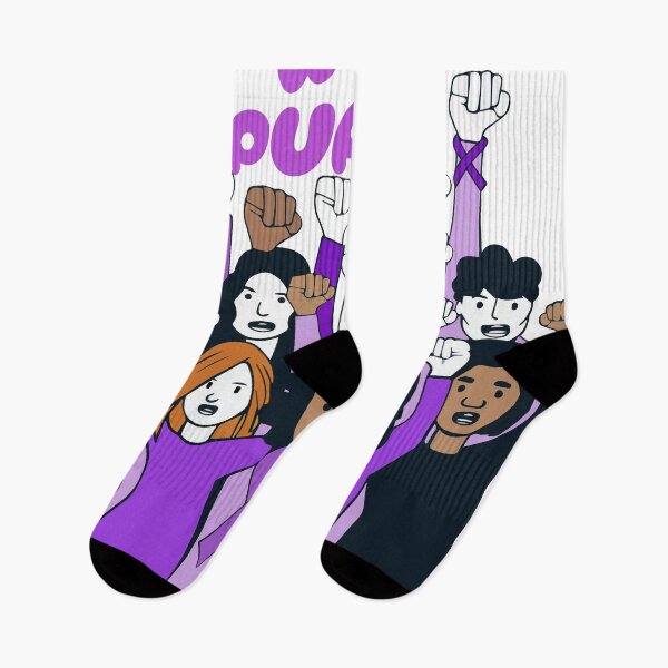 Item preview, Domestic violence Awareness, Purple Ribbon, Support Squad designed and sold by BobaTeeStore.