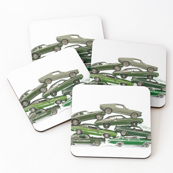 Item preview, Lot of green diecast cars designed and sold by sroqraf.