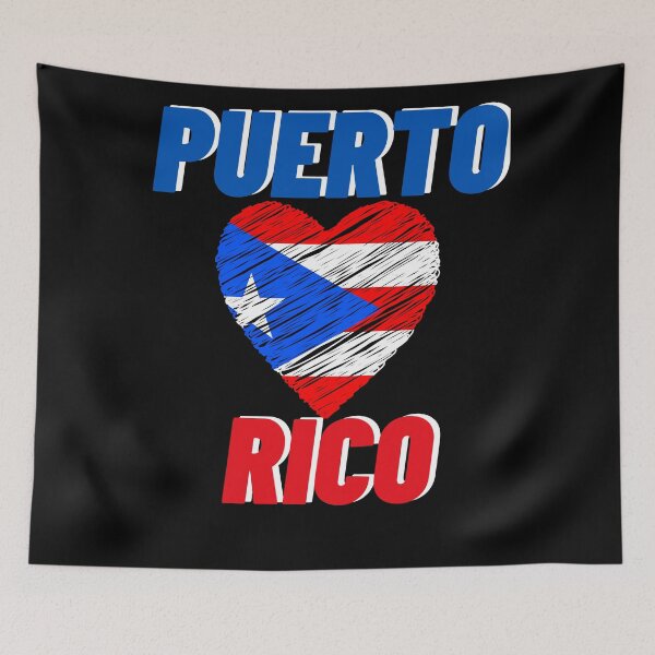 Artikelvorschau, Puerto Rico-Herzflagge, ich liebe Puerto Rico entworfen und verkauft von Galactic-Panda.