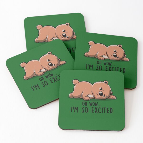 Item preview, Copy of I’m So Excited - Funny Lazy Bear Gift designed and sold by koalateess.
