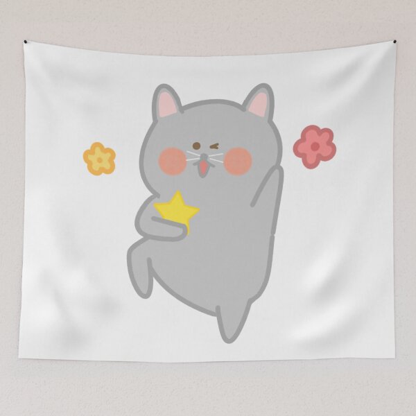Item preview, Playful gray cat designed and sold by My Stato.