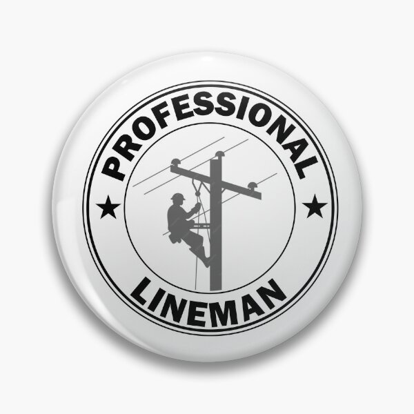 Item preview, Professional Line Man Circle Art Stickers and Shirts for Electrical Lineman designed and sold by Science Engineering Gifts.