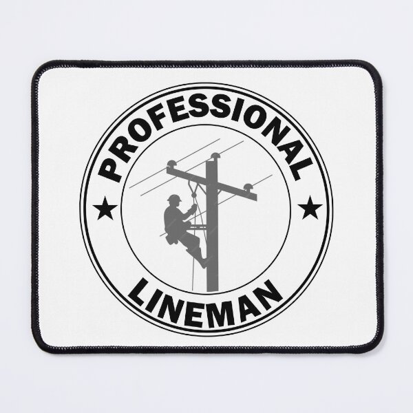Item preview, Professional Line Man Circle Art Stickers and Shirts for Electrical Lineman designed and sold by Science Engineering Gifts.