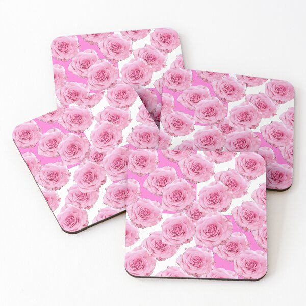 Aperçu de l'œuvre Roses roses et blanches - motif répétitif créée et vendue par Victoria Rose.