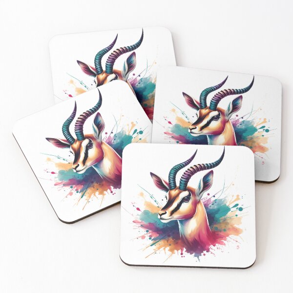 Item preview, A beautiful gazelle with colorful background designed and sold by Marcoshop10.