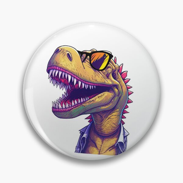 Item preview, Rock 'n' Roar - Unleashing the Rebel Dinosaur designed and sold by jgvisualarts.