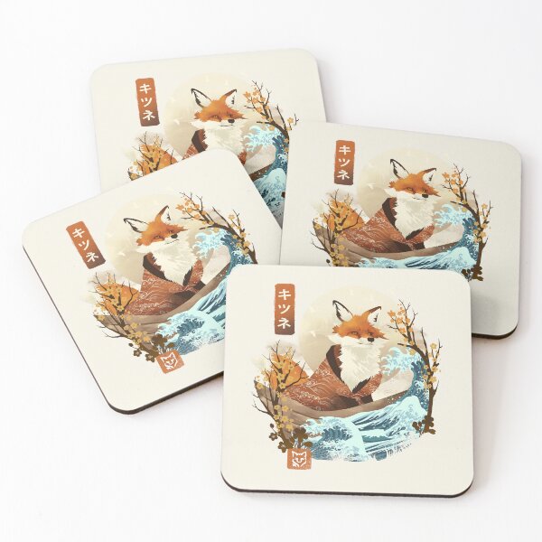Item preview, The Great Wave Fox designed and sold by Dan Elijah Fajardo.