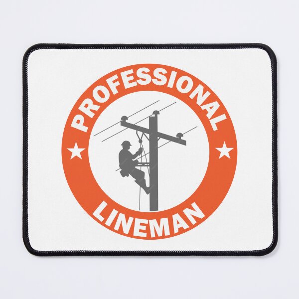Item preview, Professional Line Man Circle Art Stickers and Decals for Electrical Lineman designed and sold by Science Engineering Gifts.