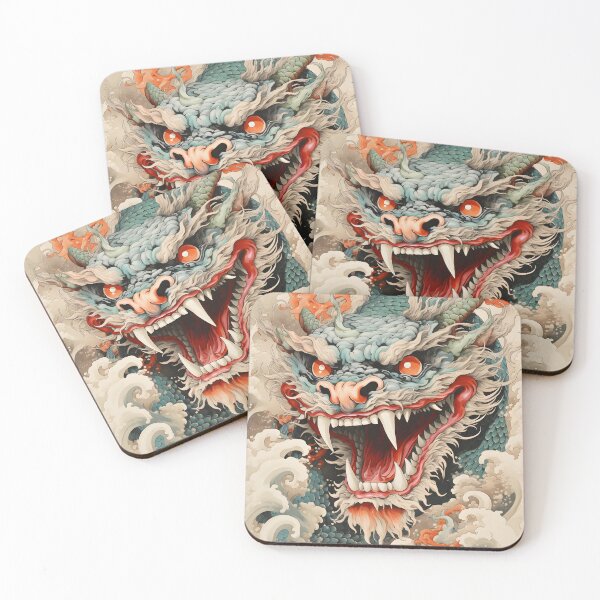 Item preview, Retro japanese dragon, vintage poster, tattoo-style designed and sold by astercat.