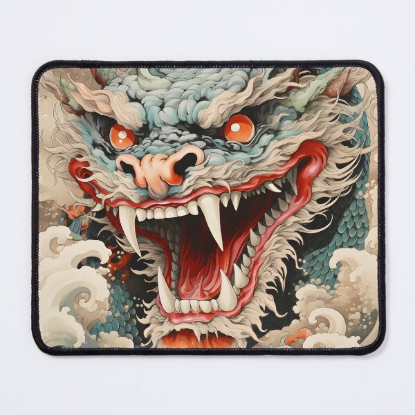 Item preview, Retro japanese dragon, vintage poster, tattoo-style designed and sold by astercat.