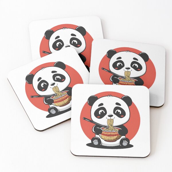 Item preview, Kawaii Panda Eating Ramen designed and sold by PeelZinc.