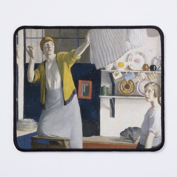 Item preview, A Kitchen Interior by Harold Charles Harvey (1874–1941), c.1918 designed and sold by Vintage Designs +.