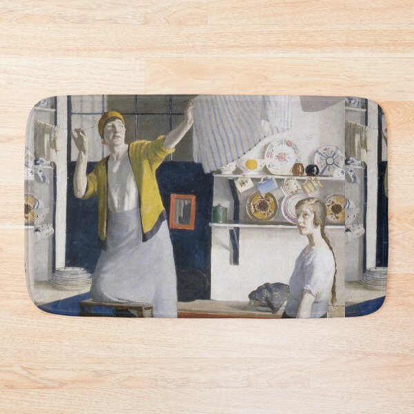 Item preview, A Kitchen Interior by Harold Charles Harvey (1874–1941), c.1918 designed and sold by Vintage Designs +.