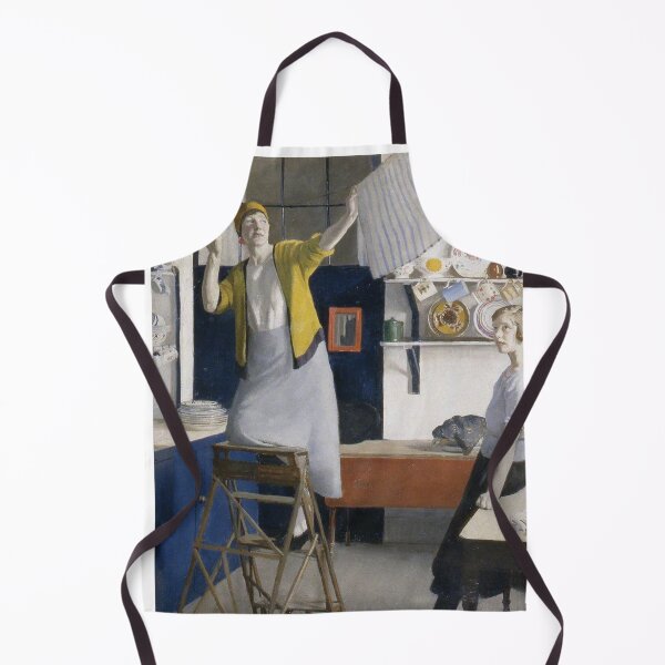 Item preview, A Kitchen Interior by Harold Charles Harvey (1874–1941), c.1918 designed and sold by Vintage Designs +.