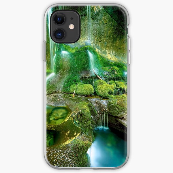 Rainforest Cascades, Tasmania iPhone Soft Case