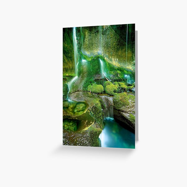 Rainforest Cascades, Tasmania Greeting Card