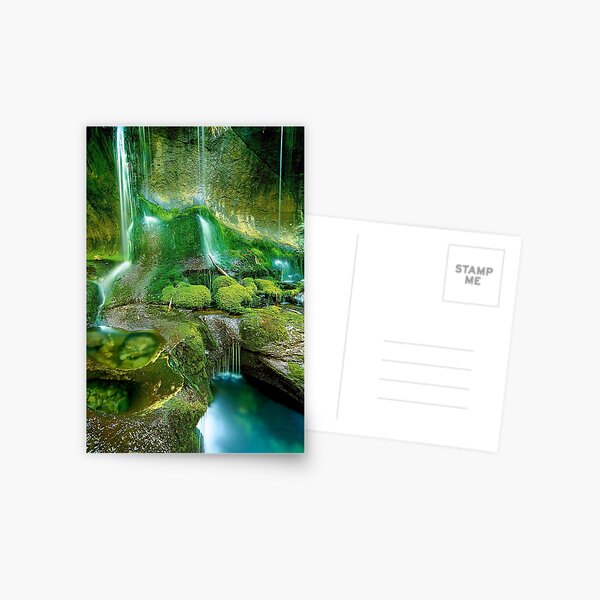 Rainforest Cascades, Tasmania Postcard
