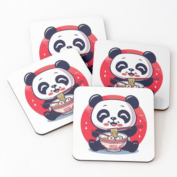 Item preview, Kawaii Panda Eating Ramen designed and sold by PeelZinc.