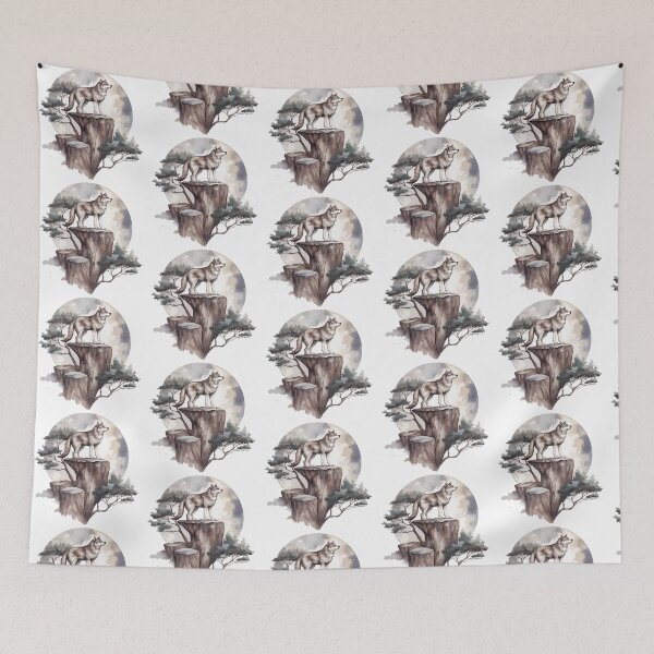 Item preview, alone wolf designed and sold by ebialonestar.