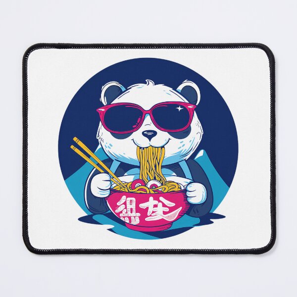 Item preview, Kawaii Panda Eating Ramen designed and sold by PeelZinc.