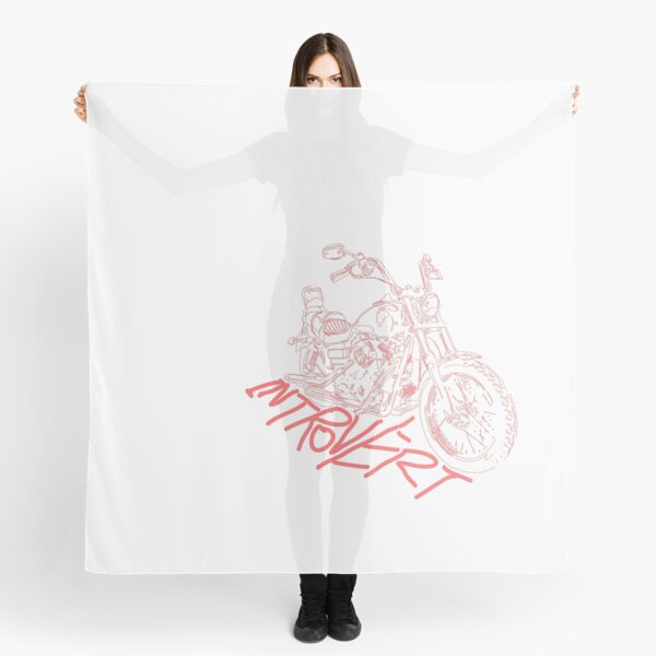 introvert's white lining bike Scarf