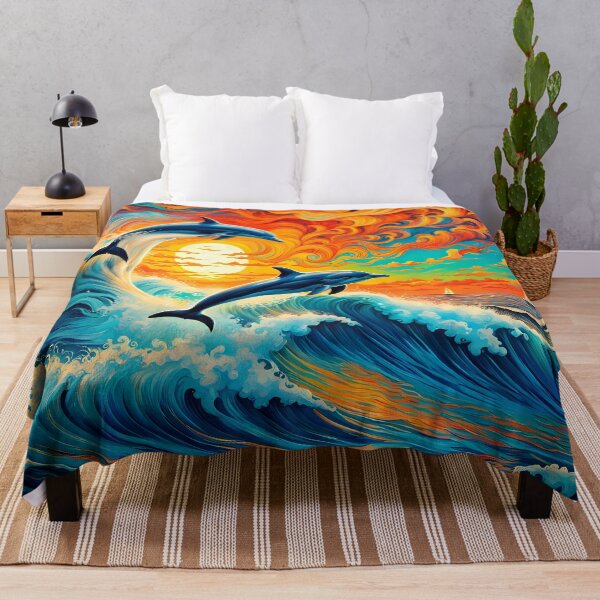 Item preview, Leaping Dolphins, Ai Generated Art designed and sold by ACC .