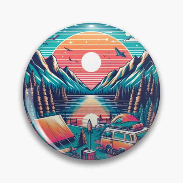 Item preview, Camping in the mountains  designed and sold by ShopMaxiDesigns.