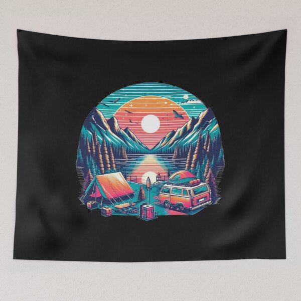 Item preview, Camping in the mountains  designed and sold by ShopMaxiDesigns.
