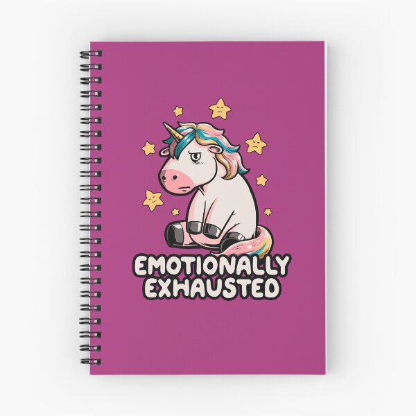 Item preview, Emotionally Exhausted - Lazy Funny Unicorn Gift designed and sold by koalateess.