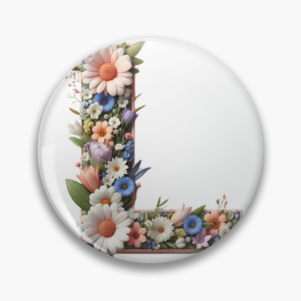 Item preview, Letter “L” containing flowers designed and sold by yeekazar.