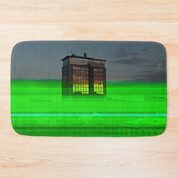 Item preview, Tower, Gray Sky, Sun Reflection, Green Lines designed and sold by IdoFriedmanArt.