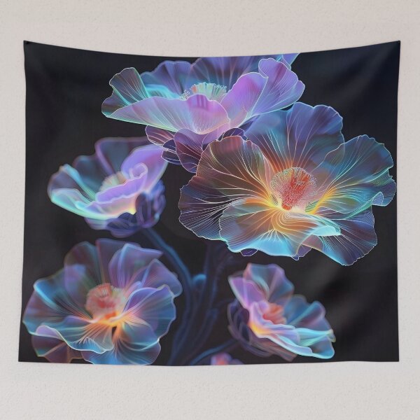 Item preview, Magical glowing flowers designed and sold by dcrc.