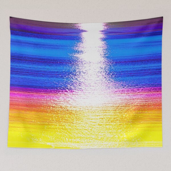 Item preview, Sea Water, Sun Reflection,Colorful Stripes  designed and sold by IdoFriedmanArt.